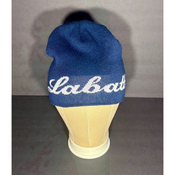 Labatt USA Hockey Beanie Blue Knit Hat Winter Cap Beer Logo One Size - Picture 1 of 4